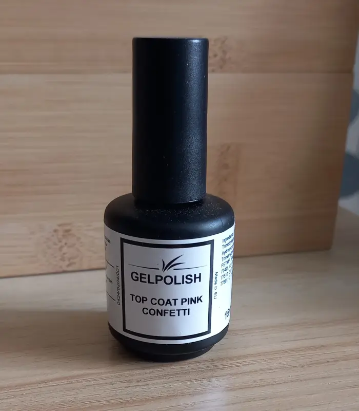 top coat confetti. M.E.A Studio Aura