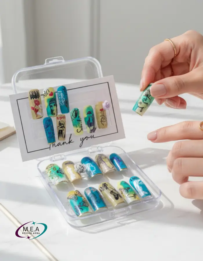 Press on nails.M.E.A Studio Aura (3)