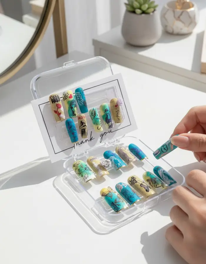 Press on nails.M.E.A Studio Aura (4)