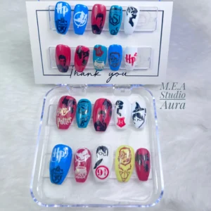 Faux ongles harry potter. m.e.a studio aura (1)