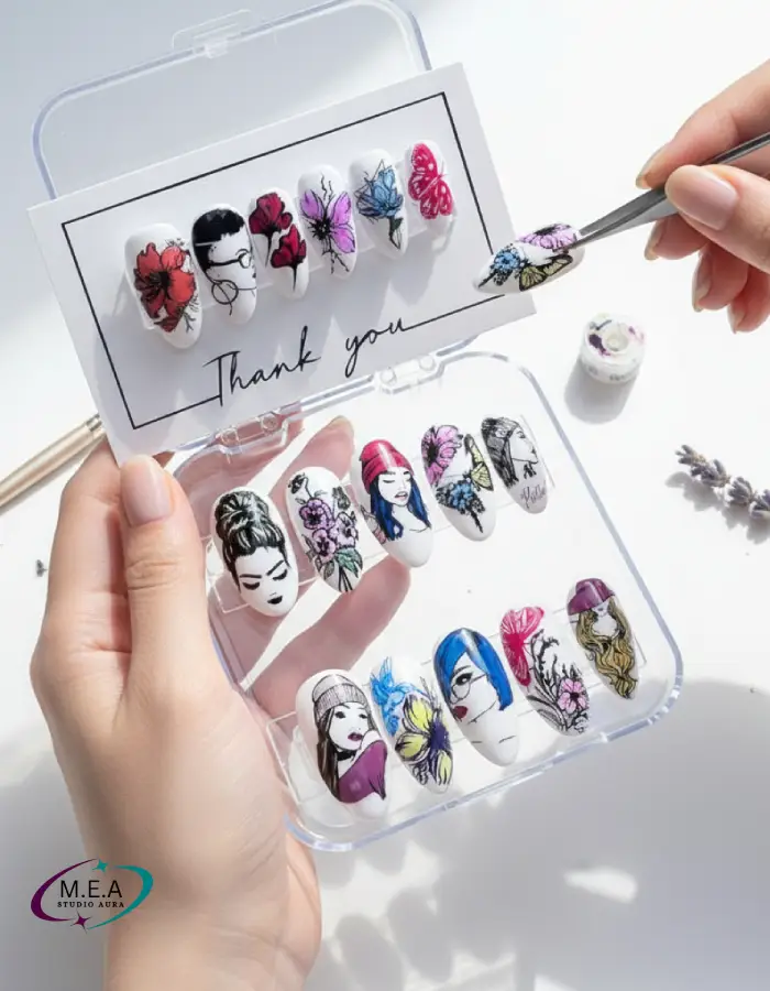 Press on nails gothique. M.E.A Studio Aura