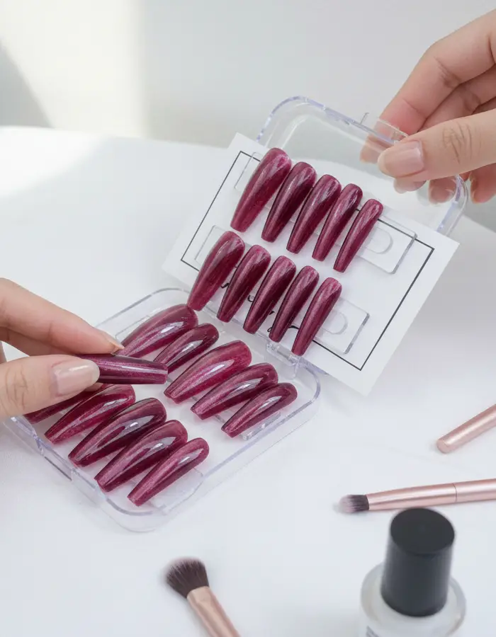 Press on nails.M.E.A Studio Aura (10)