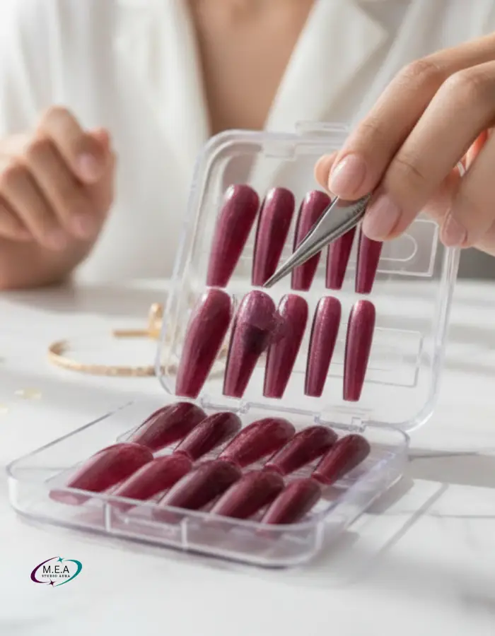 Press on nails.M.E.A Studio Aura (8)