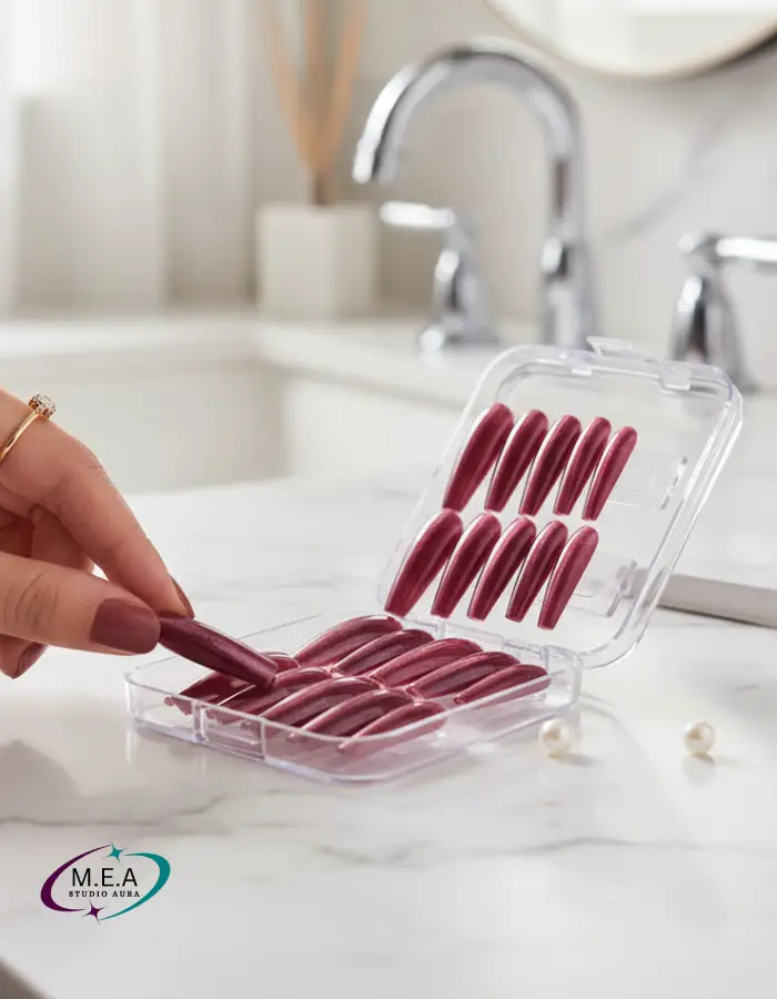 Press on nails.M.E.A Studio Aura (9)