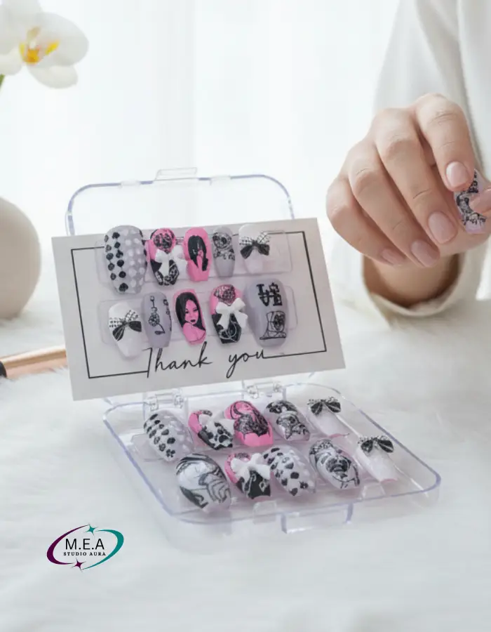 Press on nails.M.E.A Studio Aura (6)