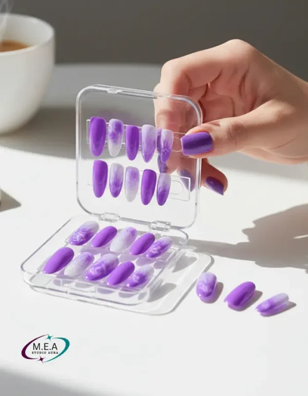 Reflets Violets – Dégradés & Éclats Sucrés