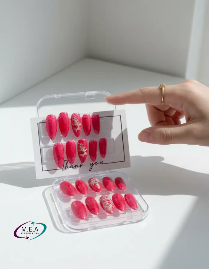 Press on nails . M.E.A Studio Aura (1)