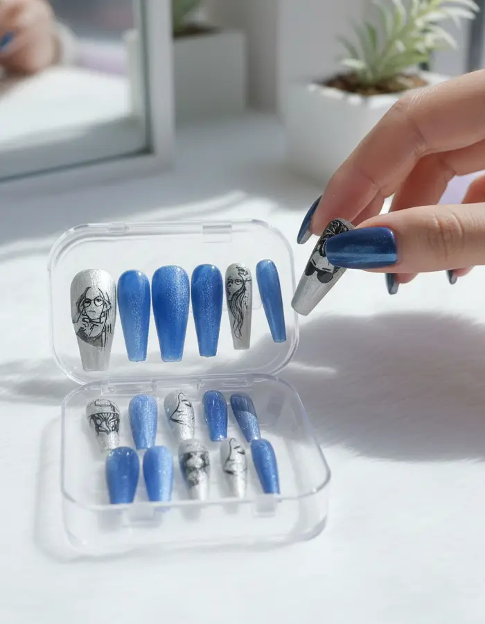 Press on nails . M.E.A Studio Aura (2)