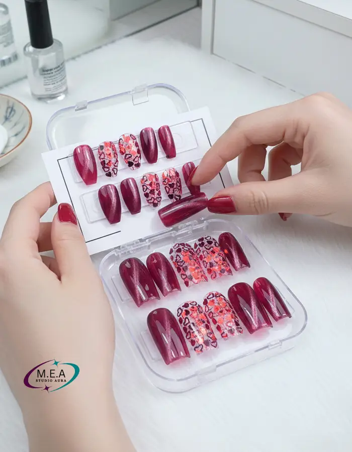 Press on nails.M.E.A Studio Aura (1)