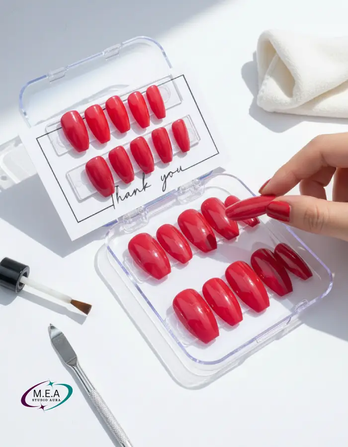 Press on nails.M.E.A Studio Aura (12)