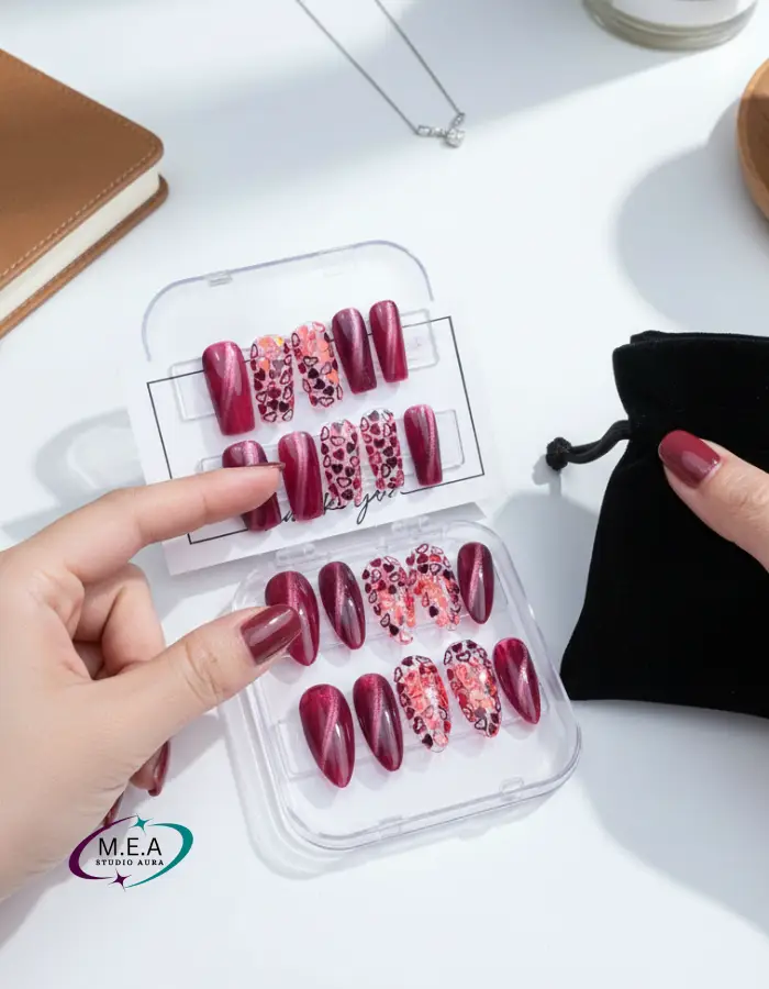 Press on nails.M.E.A Studio Aura (2)