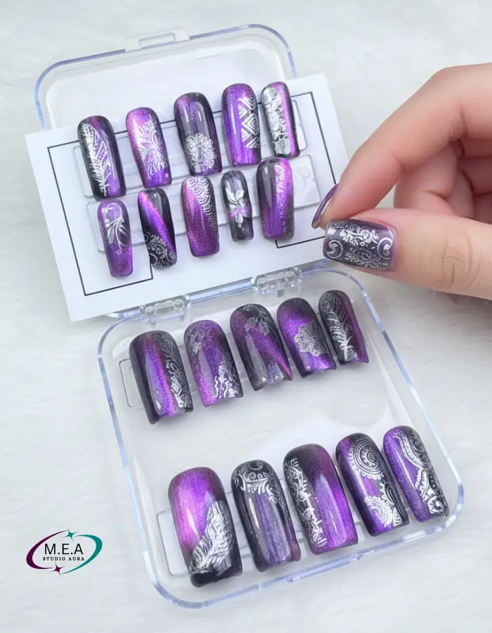 Press on nails.M.E.A Studio Aura (8)