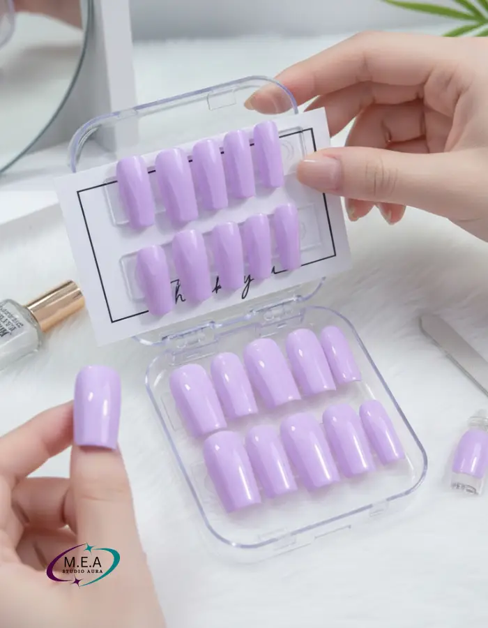 Press on nails . M.E.A Studio Aura (12)