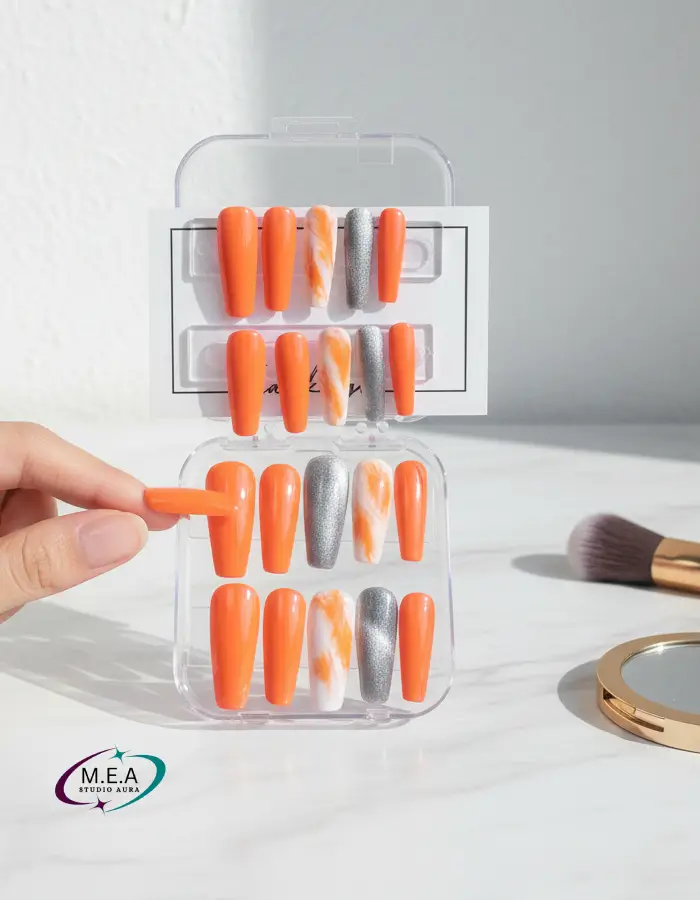 Press on nails . M.E.A Studio Aura (2)