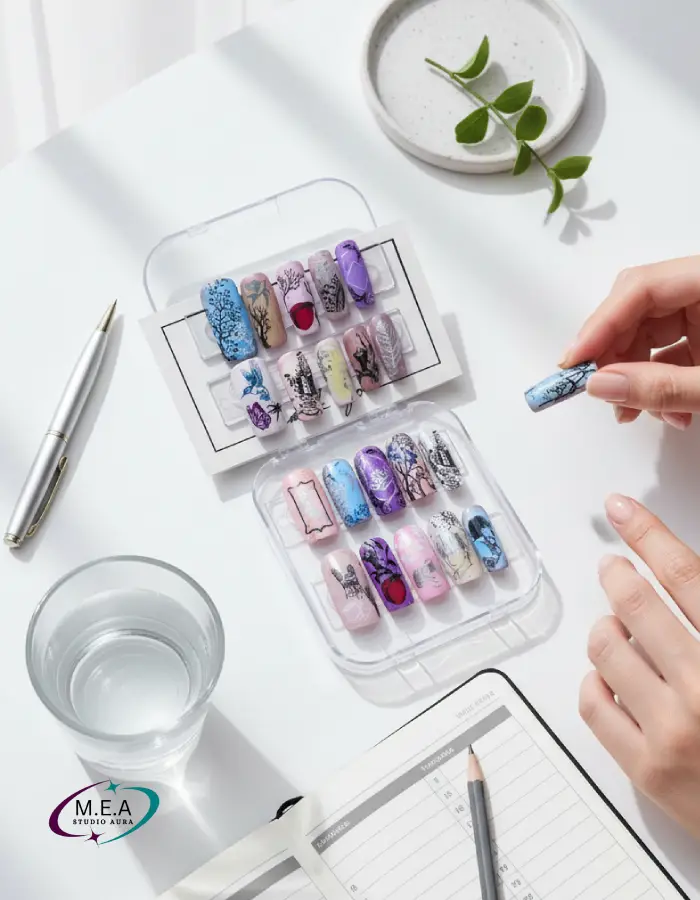 Presss on nails.M.E.A Studio Aura