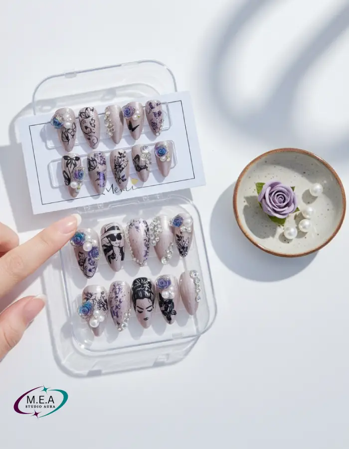 M.E.A Studio Aura. Press on nails