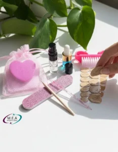 Press on nails. M.E.A Studio Aura. Press on nails de couleur rose (6)